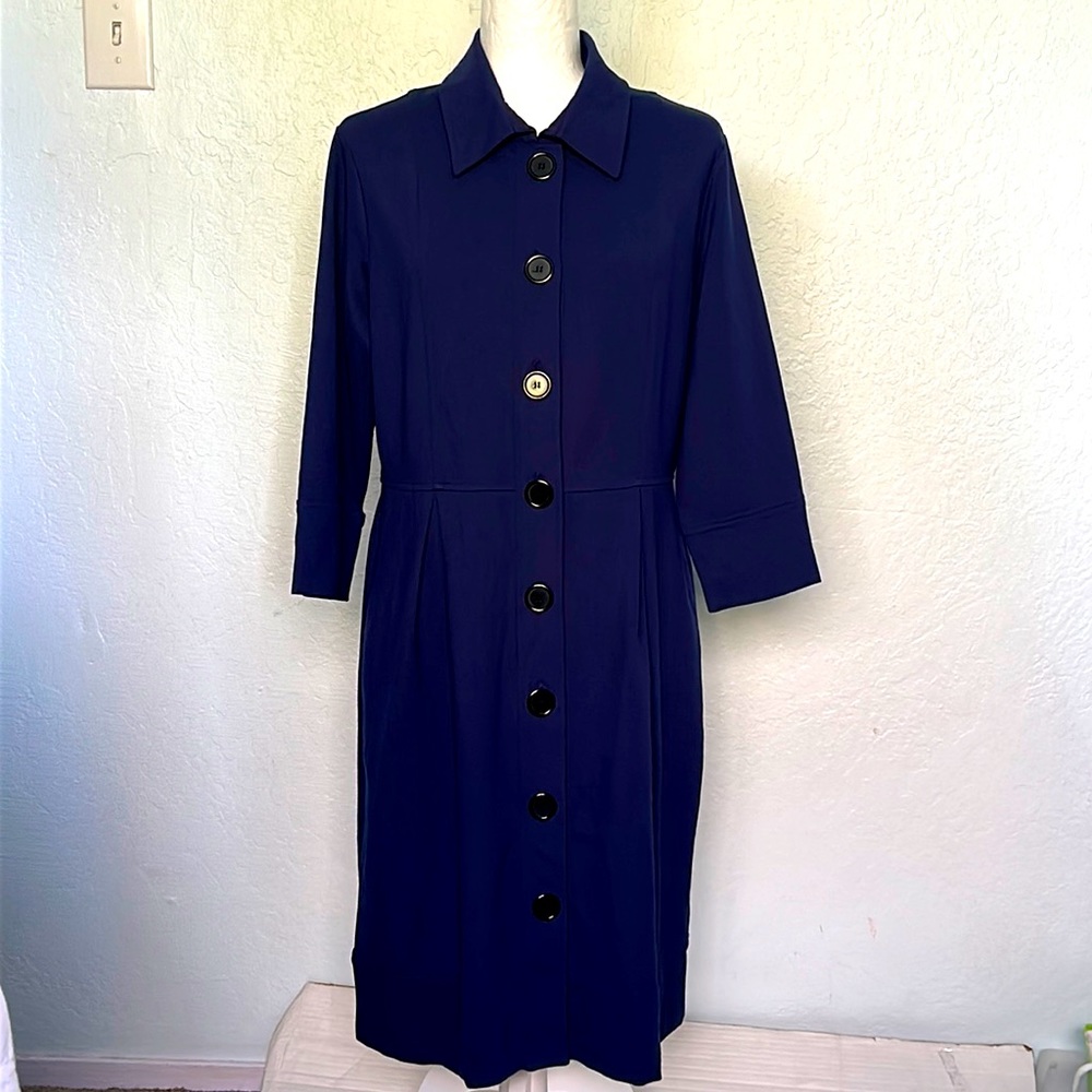 Talbots Blue  Buttons Down shirt Dress
